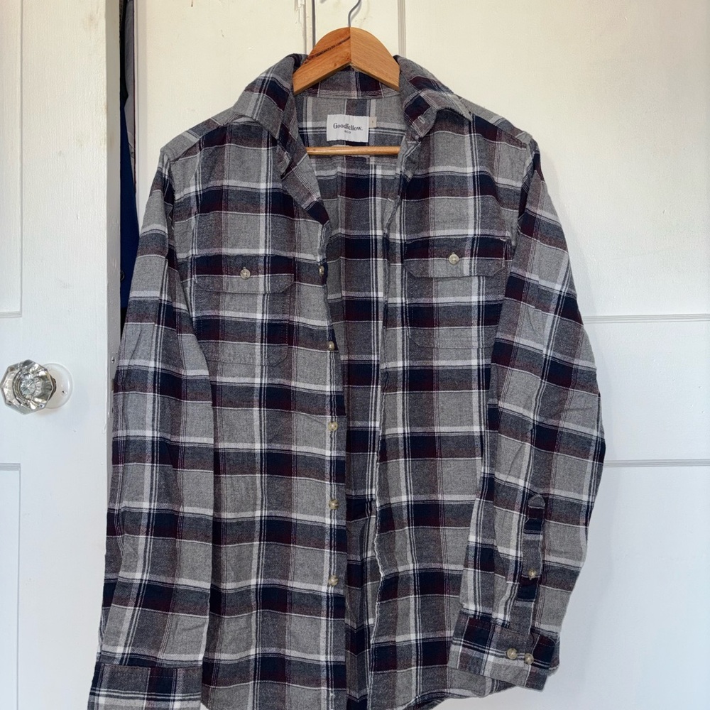 Goodfellow & Co Plaid Shirt in Gray and Navy